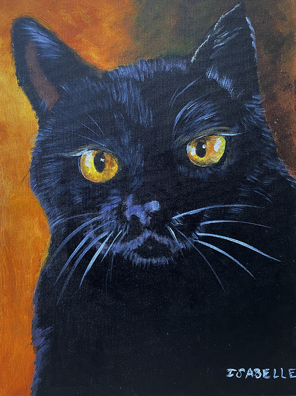 Gato preto - 30 x 40 - AST - 2021